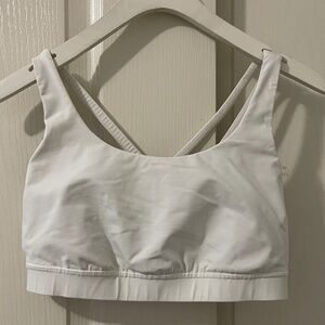 Lululemon Athletica White Sport Bra Size 8